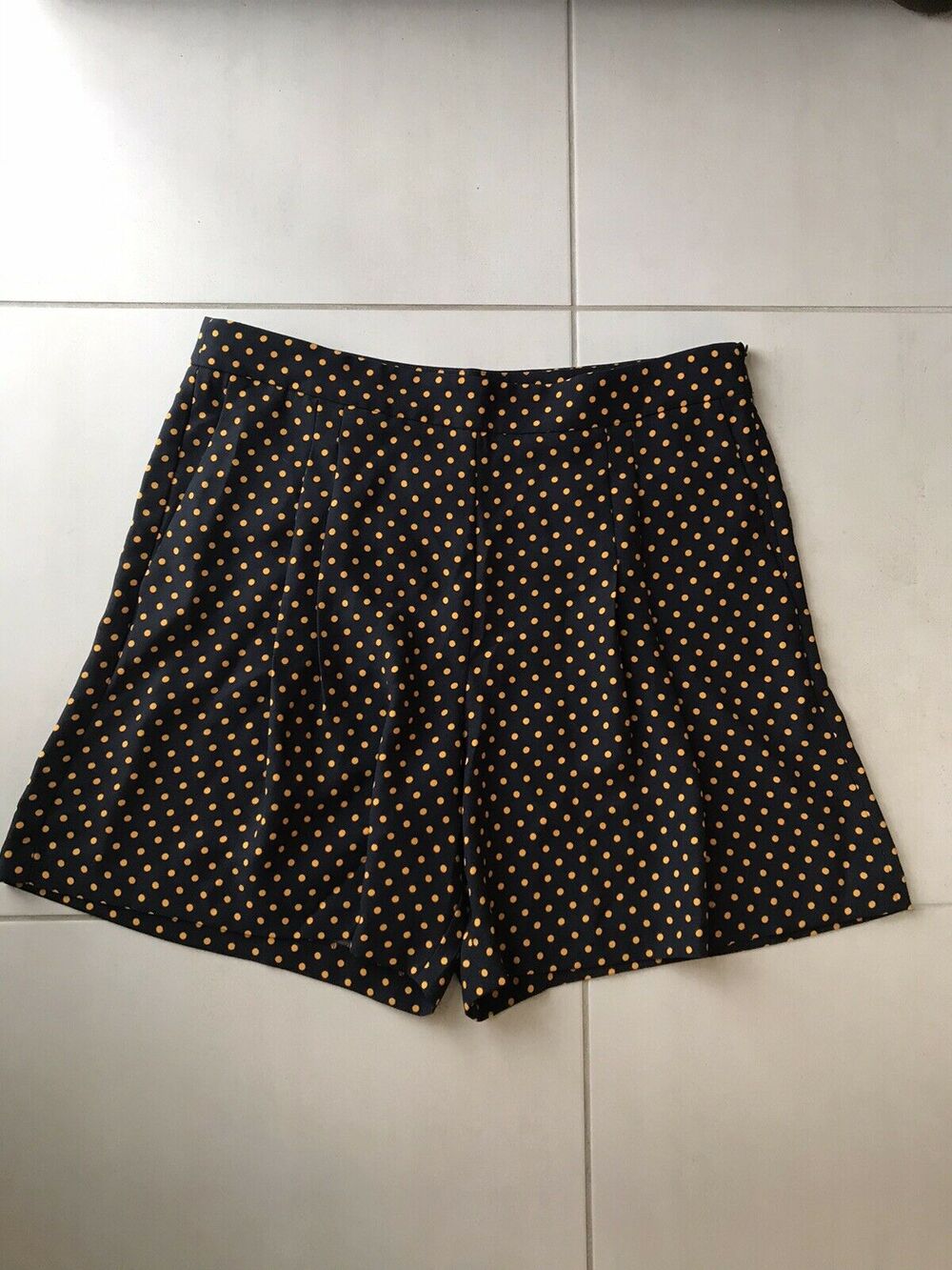 Ann Taylor High Waist Pleated Polka Dots Shorts Preppy